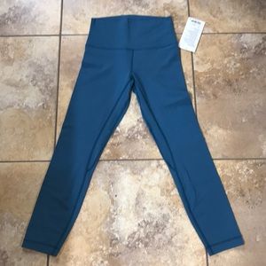 Lululemon Align II 7/8 25” Tight Pacific Teal sz 6